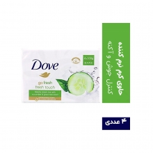 صابون داو رایحه خیار و چای سبز بسته 4 عددی