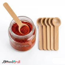 قاشق ادویه چوبی 8.5 سانتی 6 تایی