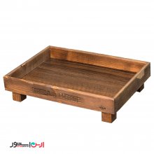 رایزر مستطیلی چوبی تیره 30*22 سانت