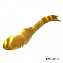 زیر قاشقی استیل طلایی نگیر و رنگ ثابت 27.5 سانتی