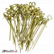 سیخ فینگر فود گره دار بامبو 12 سانت 50 عددی