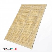 زیر بشقابی حصیری بامبو رولی تمام دوخت تکی 44*30 سانتی