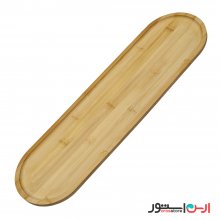 سینی و رولت خوری چوبی بامبو بیضی اعلا 50*15 سانتی