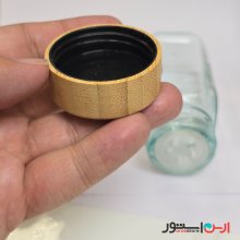 درب تکی شیشه ادویه مکارتی چوبی بامبو اصلی