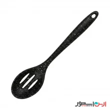 کفگیر قاشقی شیاردار تمام سیلیکونی شنگیا ۲۸ سانتی - طرح گرانیتی