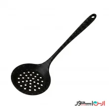 کفگیر برنج سوراخ‌دار ۳۳ سانتی‌ شنگیا تمام سیلیکونی (طرح گرانیتی)