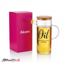 روغن ریز آکرولیک نشکن ۱ لیتری آکام با درب پلای وود و درپوش ناظر