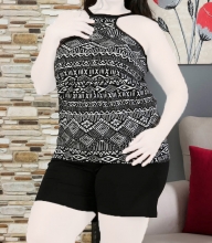top short big size sexen